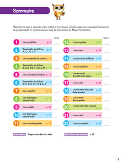 Chouette Maternelle - Activités de lecture Moyenne Section