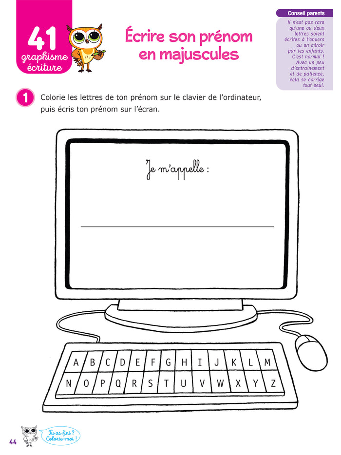 Chouette Maternelle - Activités de français Moyenne Section - 4 ans