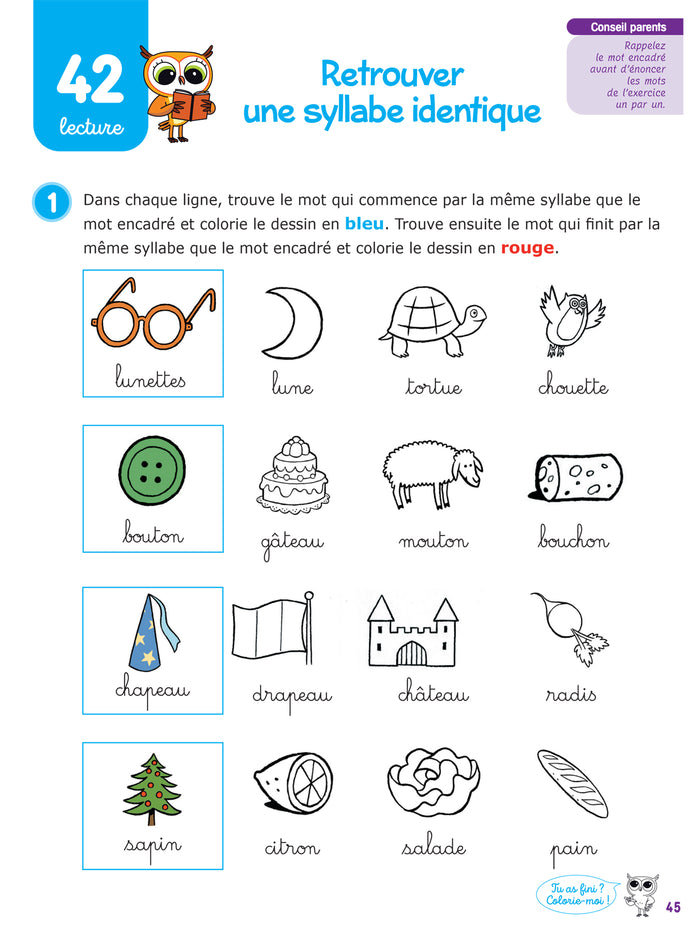 Chouette Maternelle - Activités de français Moyenne Section - 4 ans