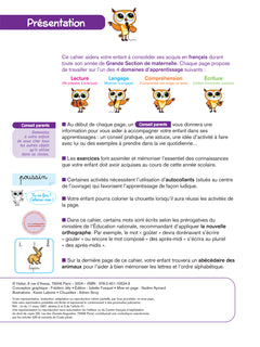 Activités de français Grande Section - 5 ans