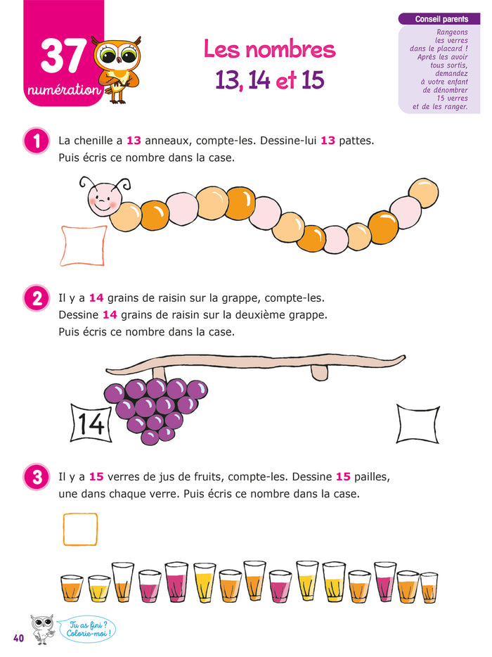 Chouette Maternelle - Activités de maths Grande Section - 5 ans
