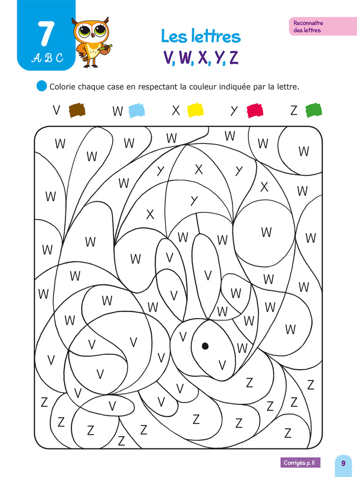 Chouette Maternelle - Activités de coloriage GS - 5 ans