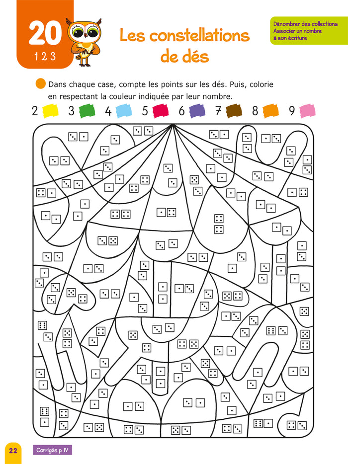 Chouette Maternelle - Activités de coloriage GS - 5 ans