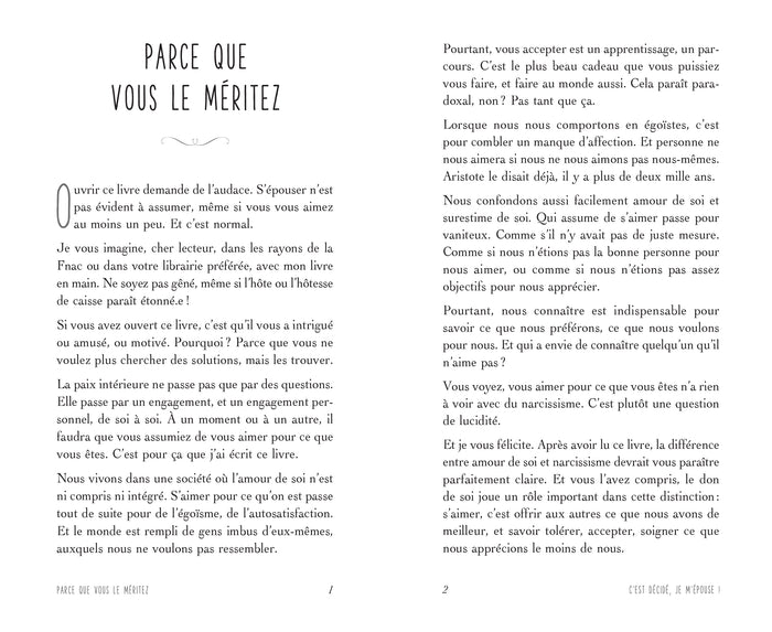 C'est décidé, je m'épouse !