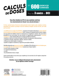 Calculs de doses en 600 exercices corrigés