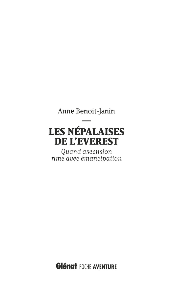 Les Népalaises de l'Everest