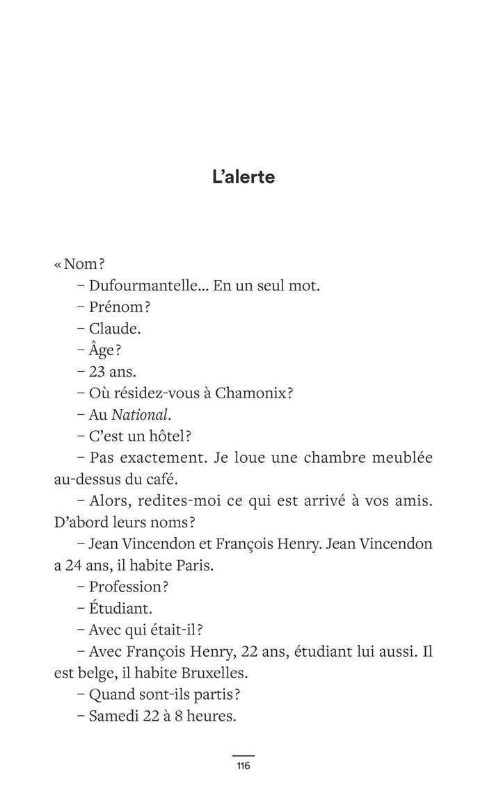 Naufrage au Mont Blanc