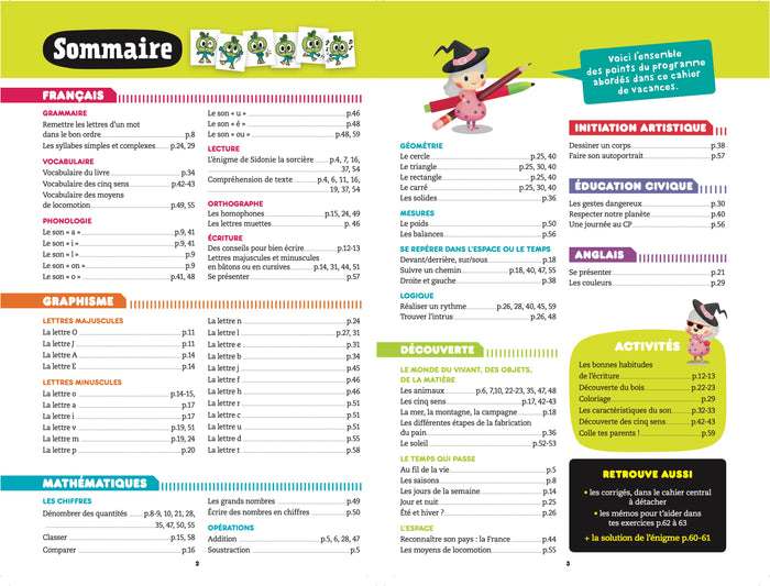 Cahier de vacances 2025 - Les incollables - Grande Section au CP