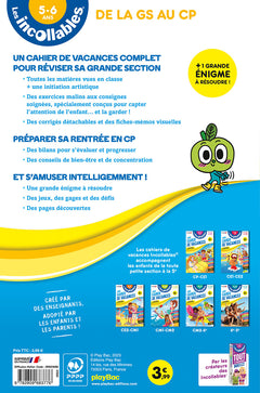 Cahier de vacances 2025 - Les incollables - Grande Section au CP