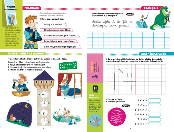Cahier de vacances Les incollables