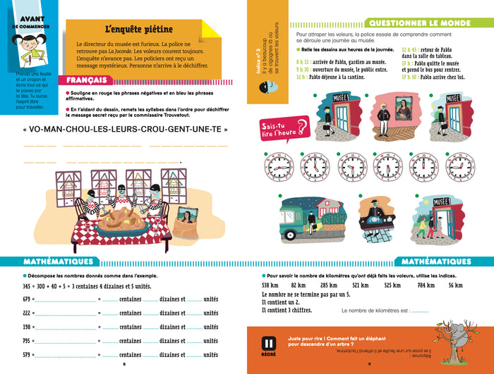 Cahier de vacances 2025 - Les incollables - CE1 au CE2