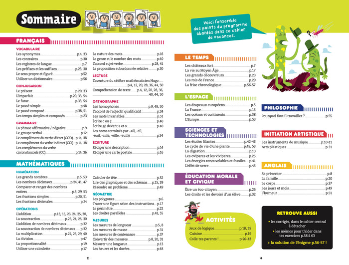 Cahier de vacances - Les incollables - CM1 au CM2