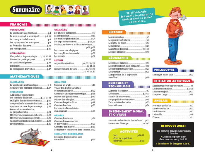 Cahier de vacances 2024 - Les incollables - 6e à 5e