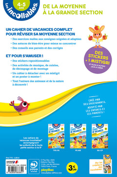 Cahier de vacances 2025 - Les incollables