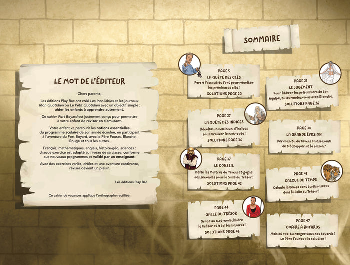 Cahier de vacances Fort Boyard - Les incollables