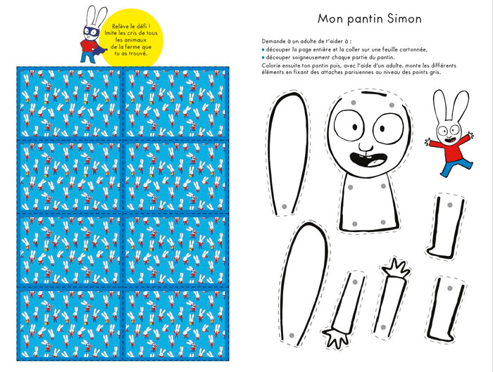 Cahier de vacances Simon - Les incollables - Petite Section à Moyenne Section