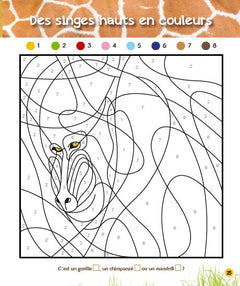 Coloriages magiques Une saison au zoo, spécial savane