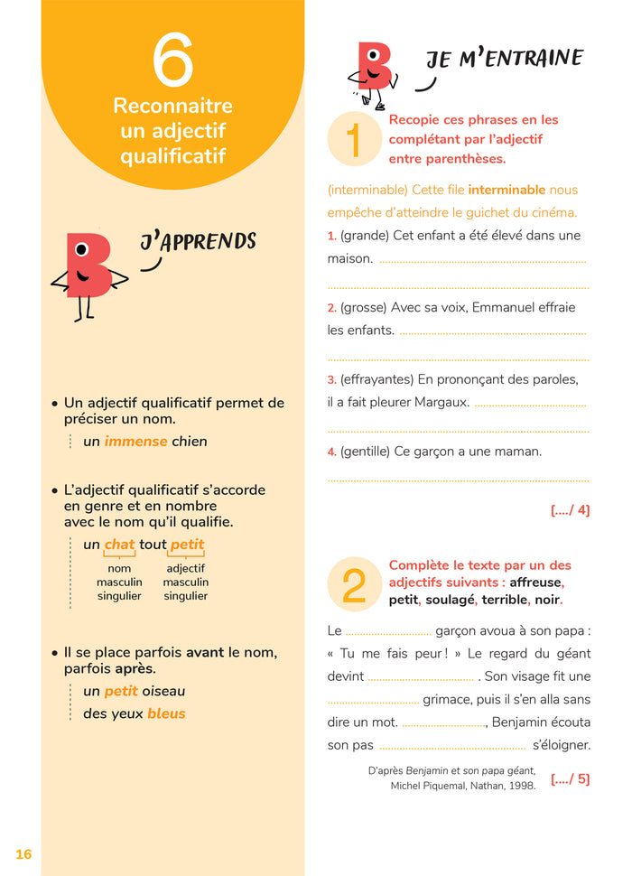 Mon cahier d'entraînement en français CE2