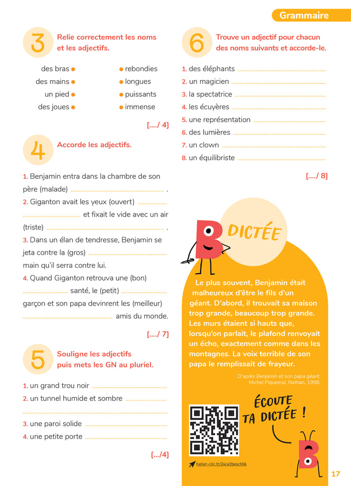 Mon cahier d'entraînement en français CE2