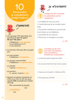 Mon cahier d'entraînement en Français CM1 - 9 ans