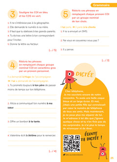 Mon cahier d'entraînement en Français CM1 - 9 ans