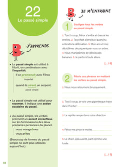 Mon cahier d'entraînement en Français CM1 - 9 ans