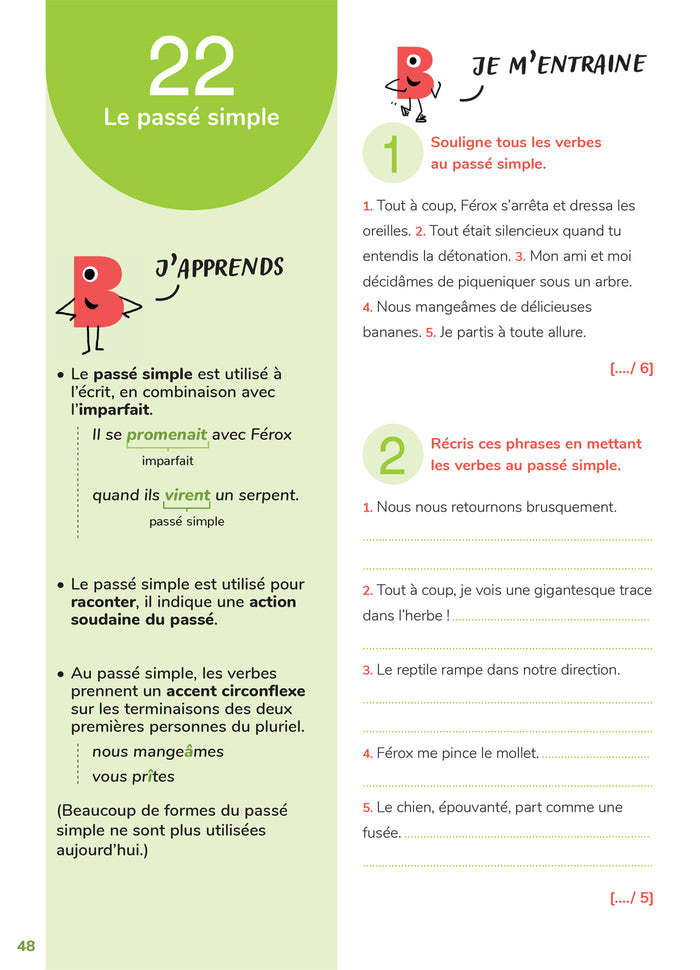 Mon cahier d'entraînement en Français CM1 - 9 ans