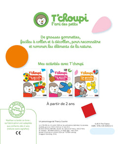 T'choupi mes gommettes la nature