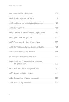 Les 30 lois du succès