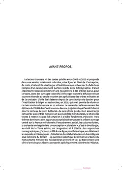 Templiers et Hospitaliers en France méridionale