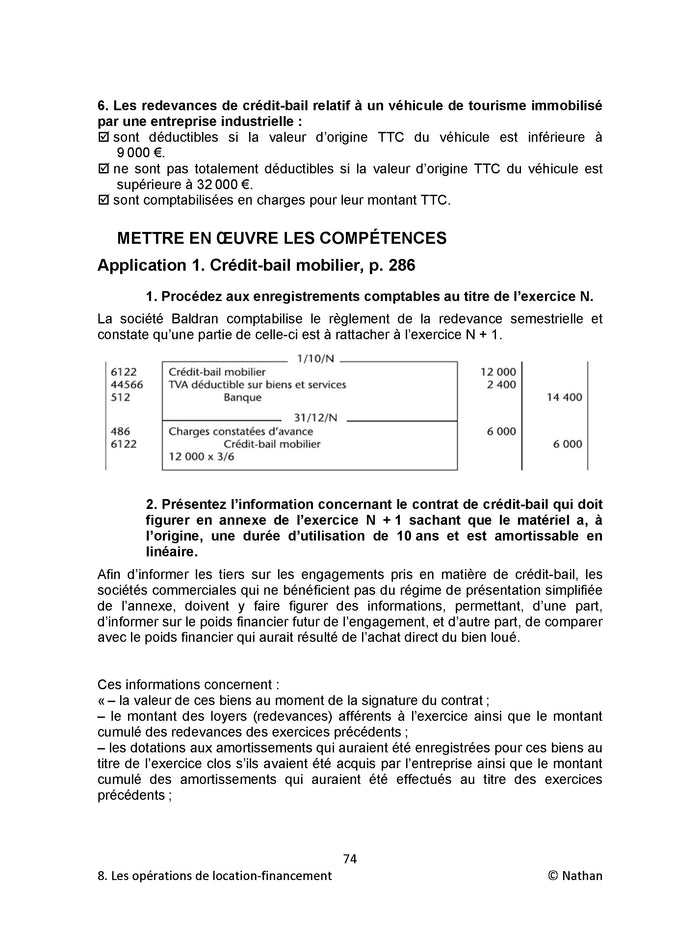 Comptabilité approfondie - DCG - Épreuve 10 - Corrigés des applications