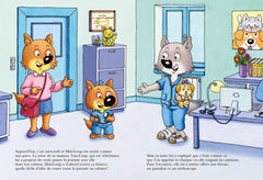 Mini-Loup vétérinaire avec figurine