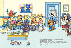 Mini-Loup vétérinaire avec figurine