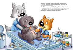 Mini-Loup vétérinaire avec figurine