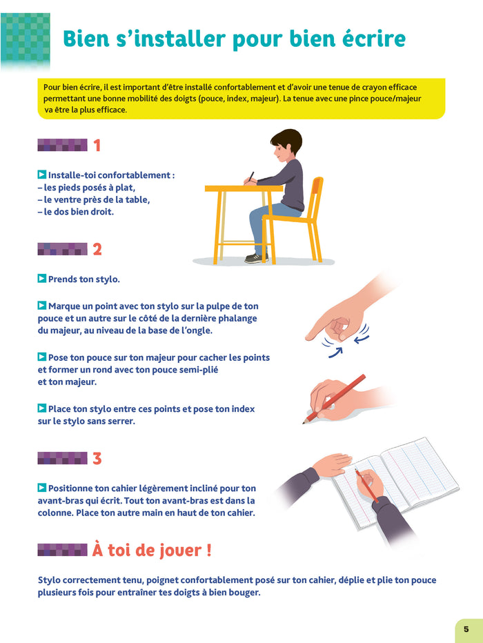 Cahier pour consolider son écriture Collège dès la 6e