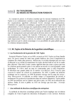 Management des organisations