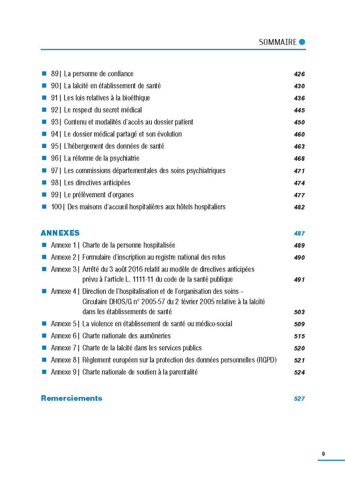Droit hospitalier – 100 fiches