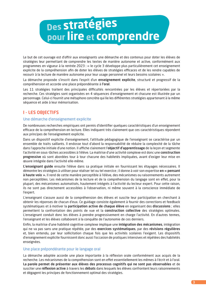 Des stratégies pour lire et comprendre des textes narratifs CM - Guide pédagogique