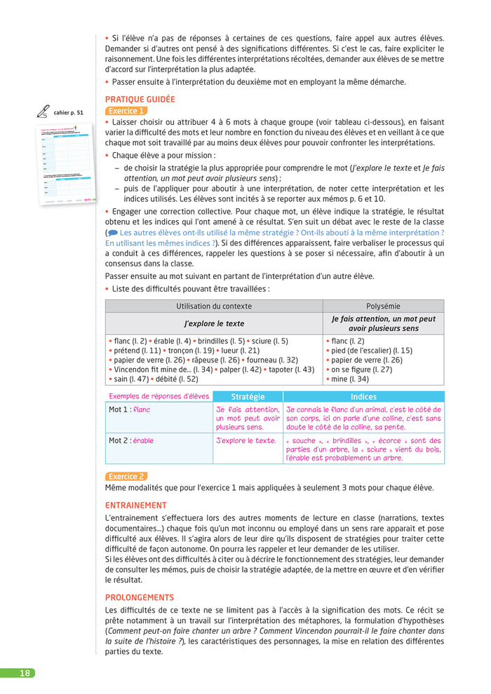 Des stratégies pour lire et comprendre des textes narratifs CM - Guide pédagogique
