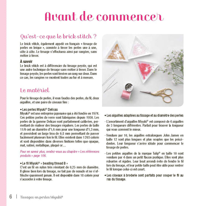 Perles Miyuki et brick stitch - 64 créations à découvrir