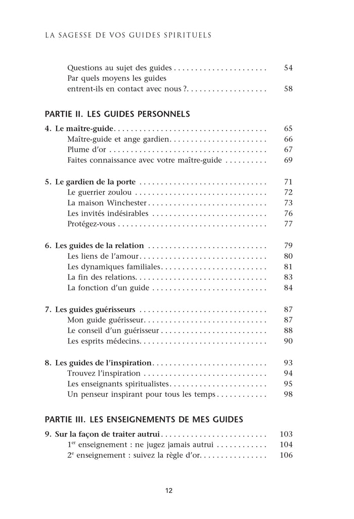 La sagesse de vos guides spirituels