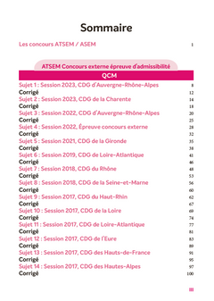 Concours ATSEM/ASEM - Annales corrigées - 2024-2025