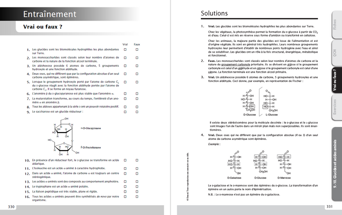 Exercices et méthodes de chimie organique pour les sciences de la vie