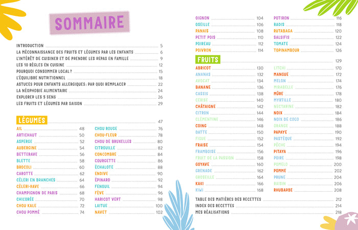 Vos enfants vont aimer les fruits & légumes