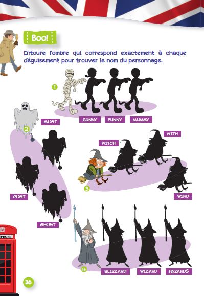 Petits jeux et énigmes in English de la 6e à la 5e