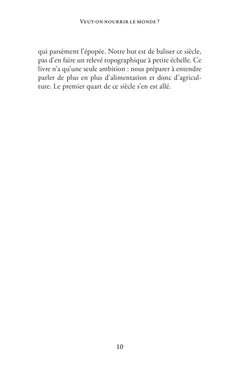 Veut-on nourrir le monde ?