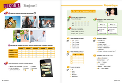 Bonjour et bienvenue A1.1 - tout en français - Livre-cahier + didierfle.app