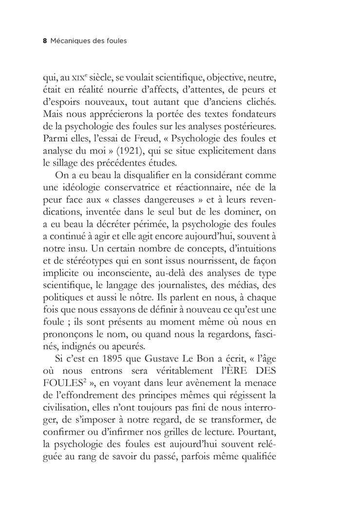 Mécaniques des foules