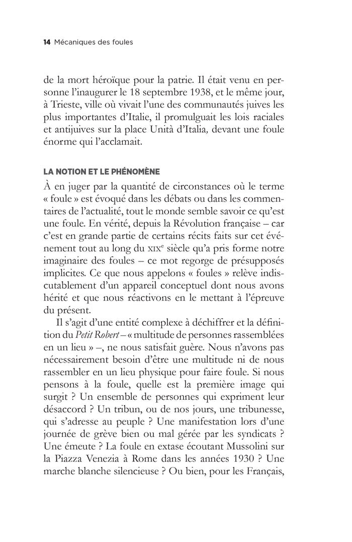 Mécaniques des foules