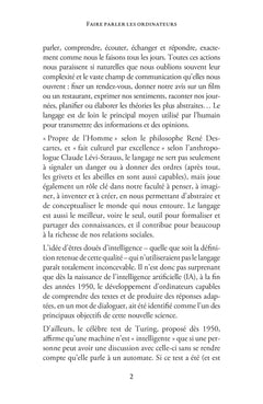 Faire parler les ordinateurs